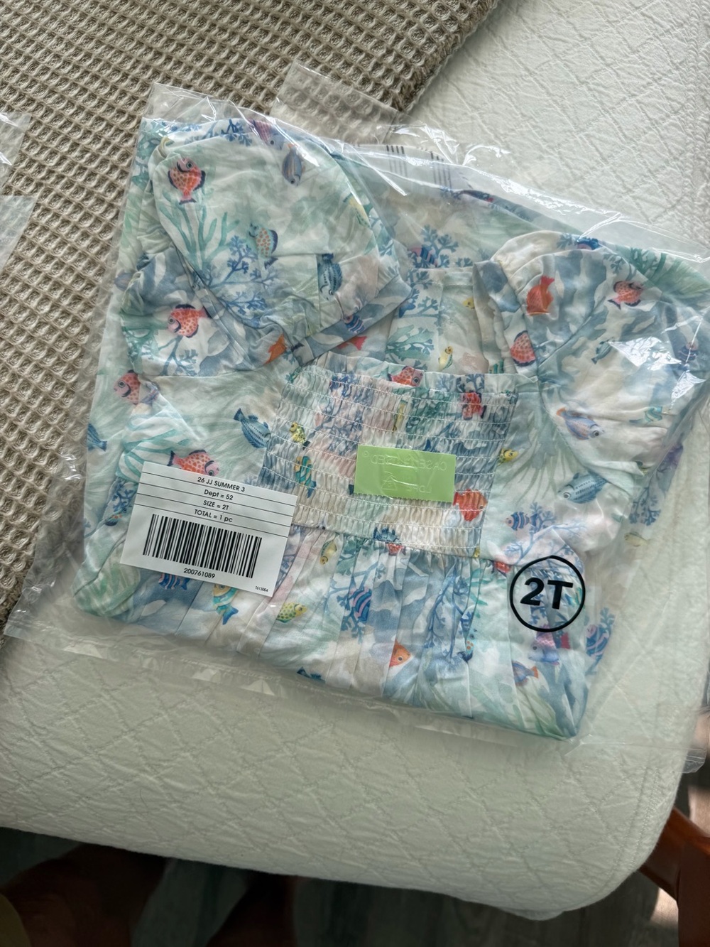 Janie and Jack  Coral reef dress size 2 toddler NWTMSRP $74 size 2 toddler